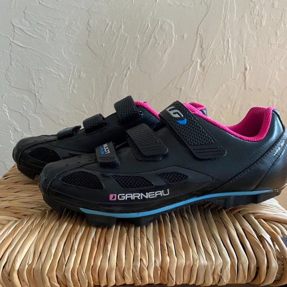 Women's Louis Garneau Multi Air Flex Bike Shoes, HRS-80, Black-Pink EU 40, US 8 - Picture 3 of 6
